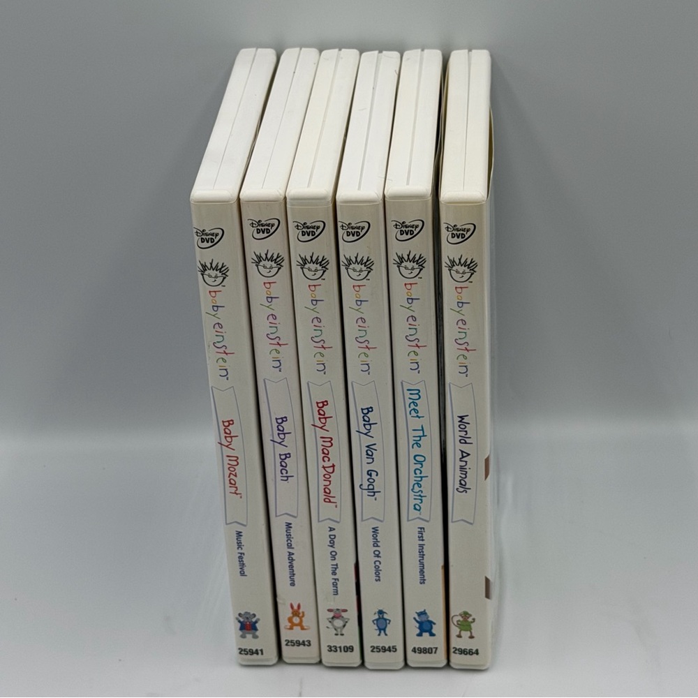 Baby Einstein 6 DVD Set Educational Learning Music Mozart, Van Gogh, Mc Donald